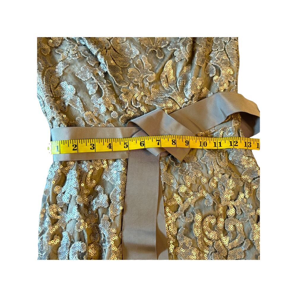 Tadashi Shoji Waverly Sequin Embroidered Gown - Size 2 - Picture 9 of 16